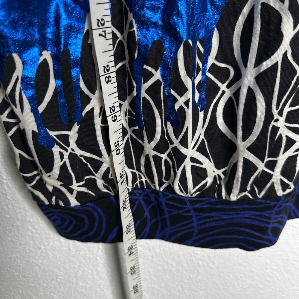 Desigual Artistic Long Sleeve Dress - Red, Blue, Black - Picture 8 of 8